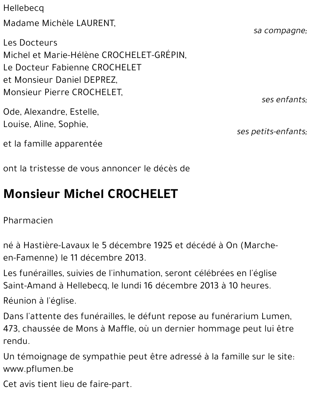 Michel CROCHELET