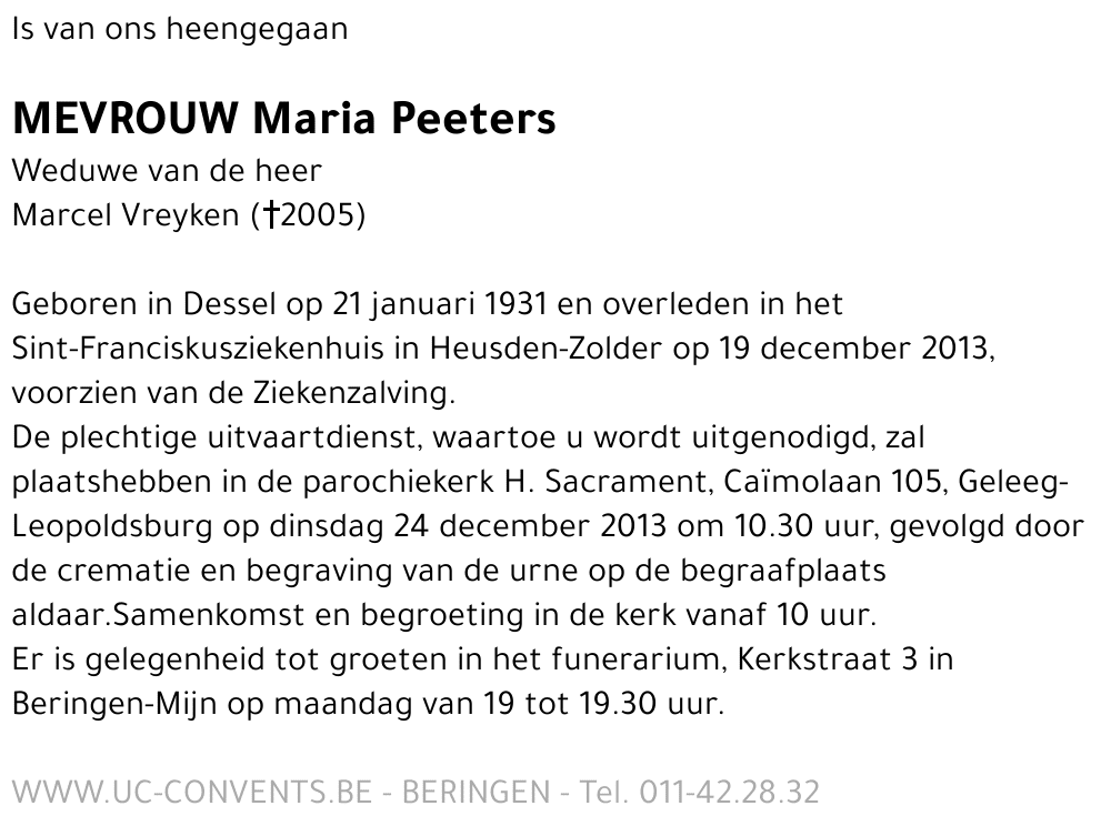 Peeters Maria