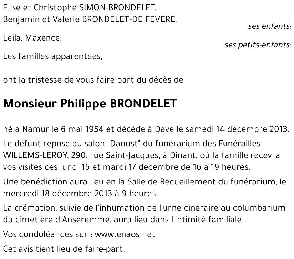 Philippe BRONDELET