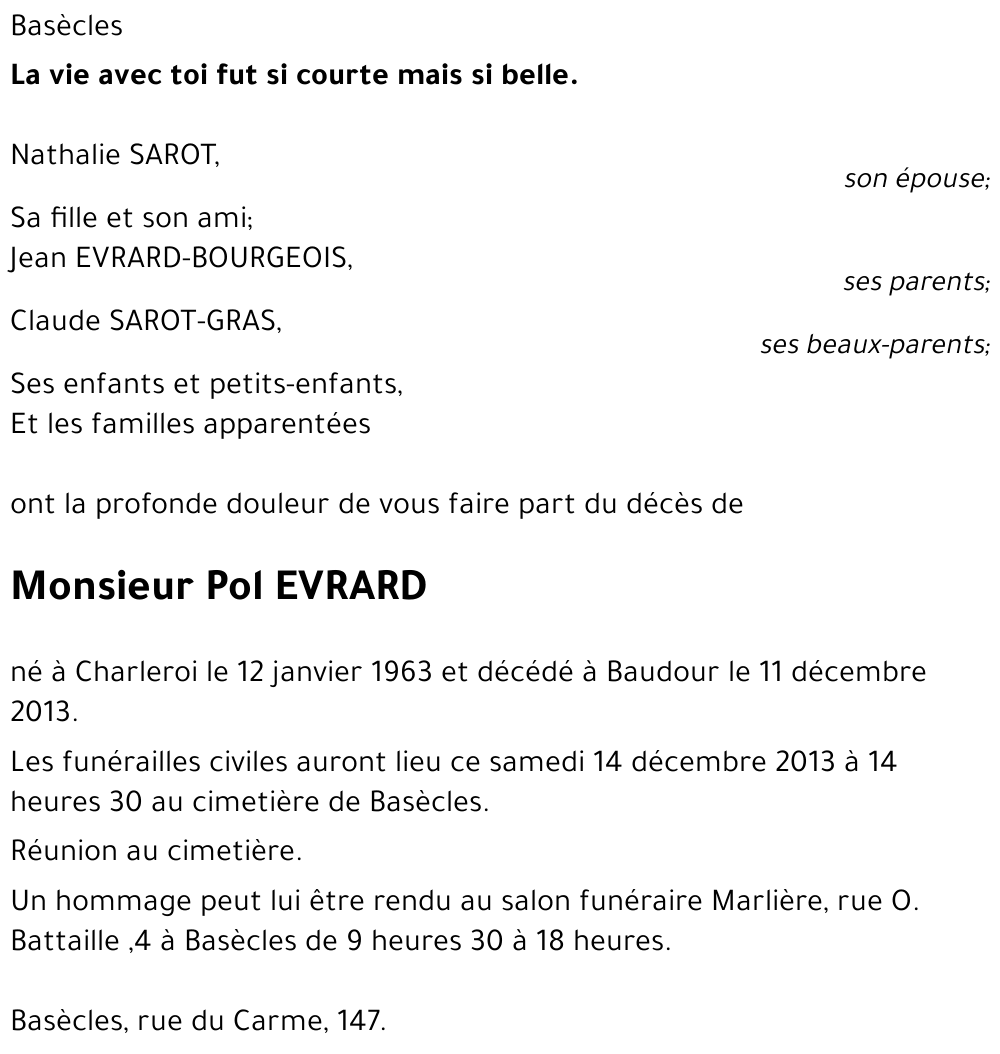 Pol EVRARD