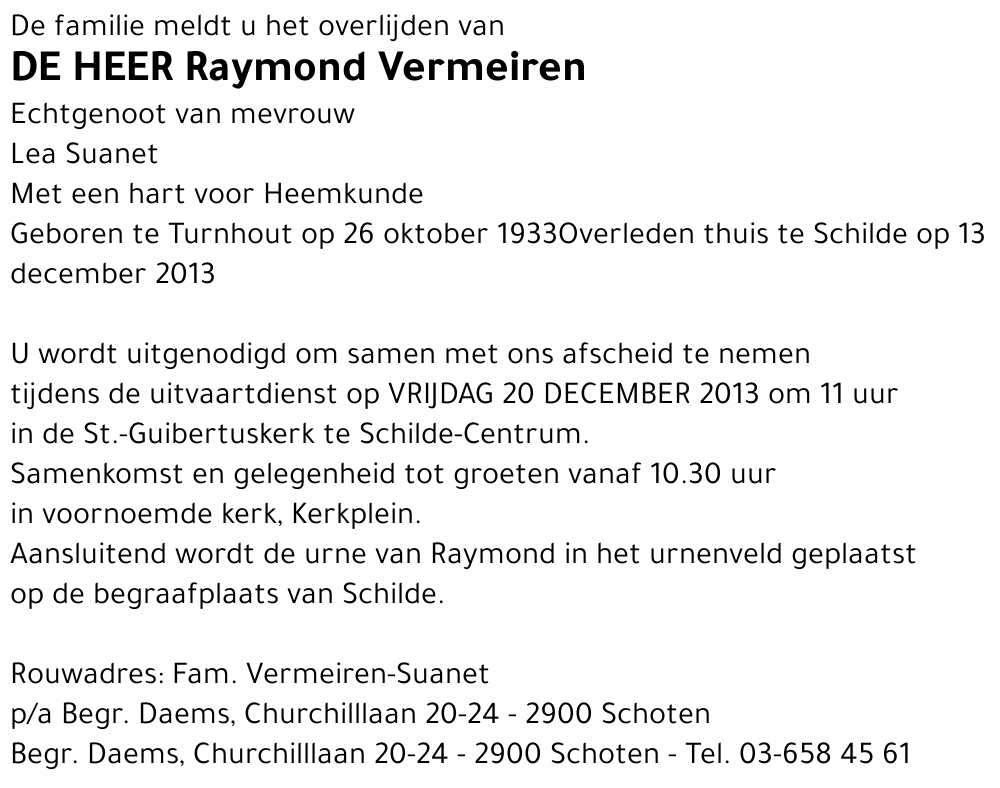 Raymond Vermeiren