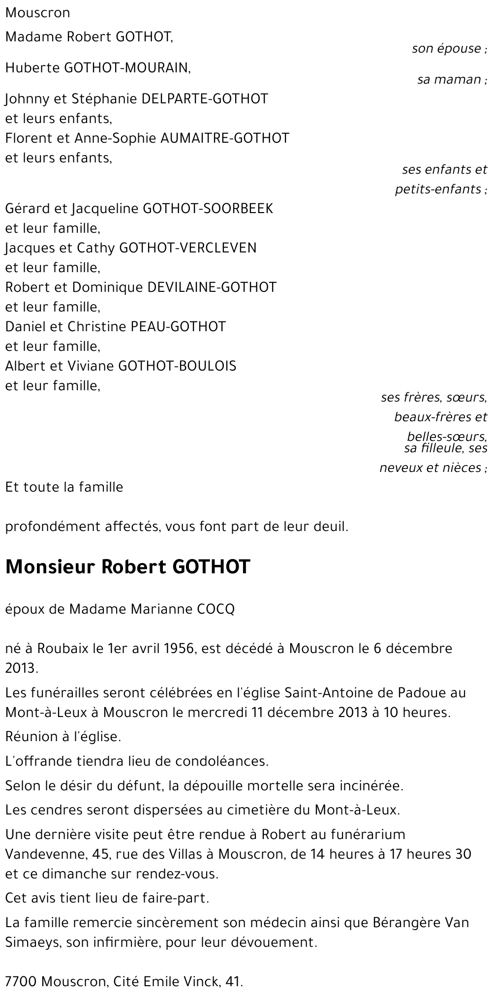 Robert GOTHOT