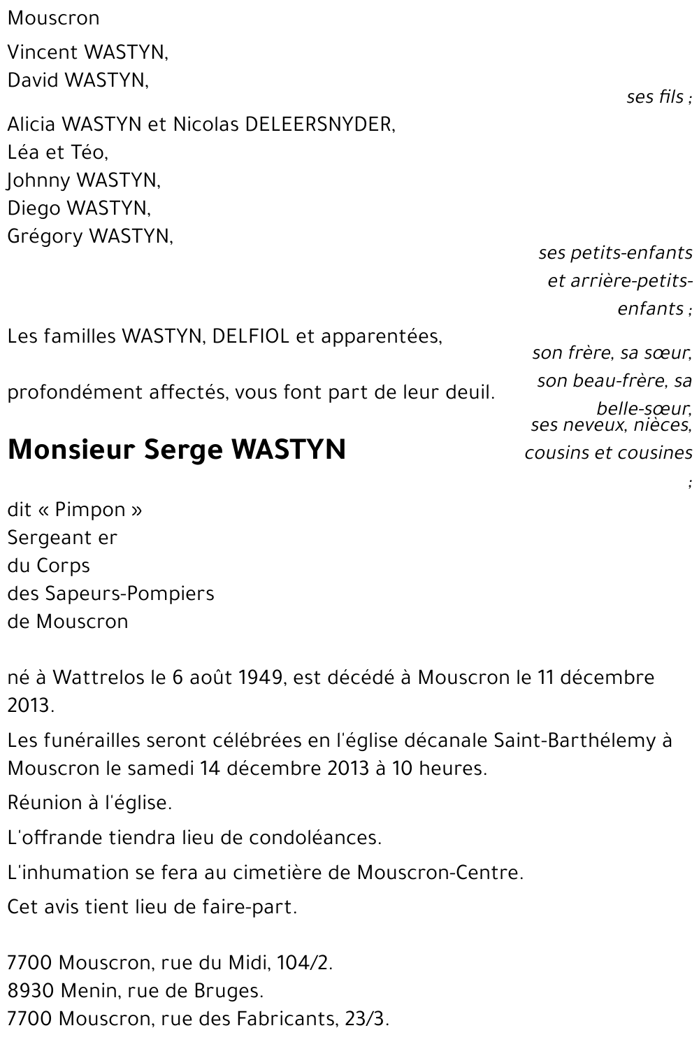 Serge WASTYN