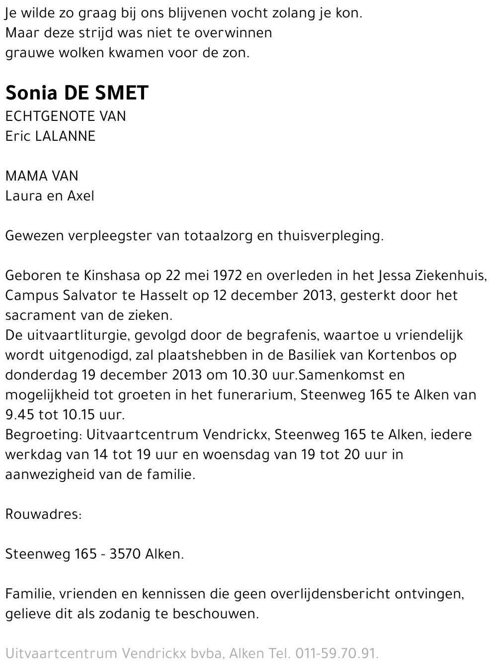 Sonia De Smet