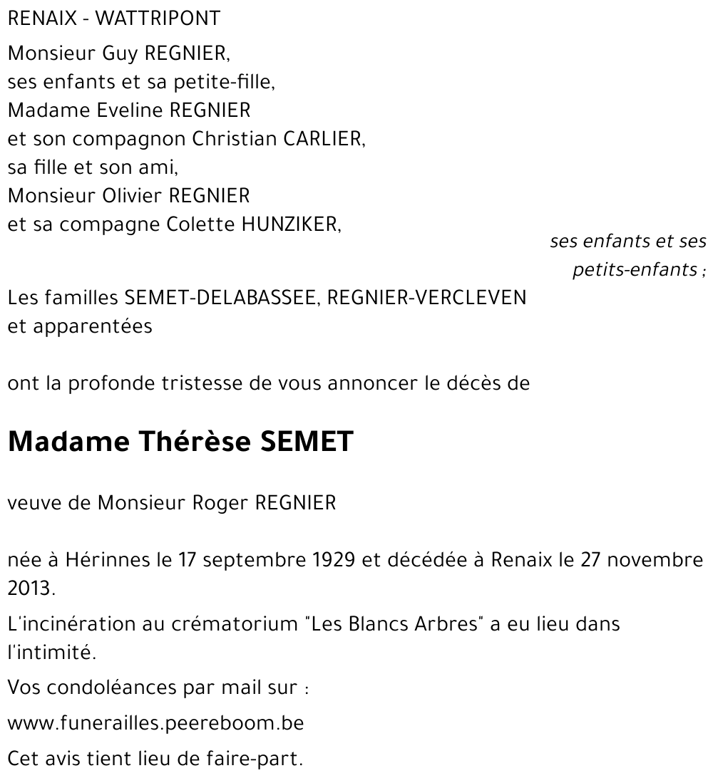Thérèse SEMET