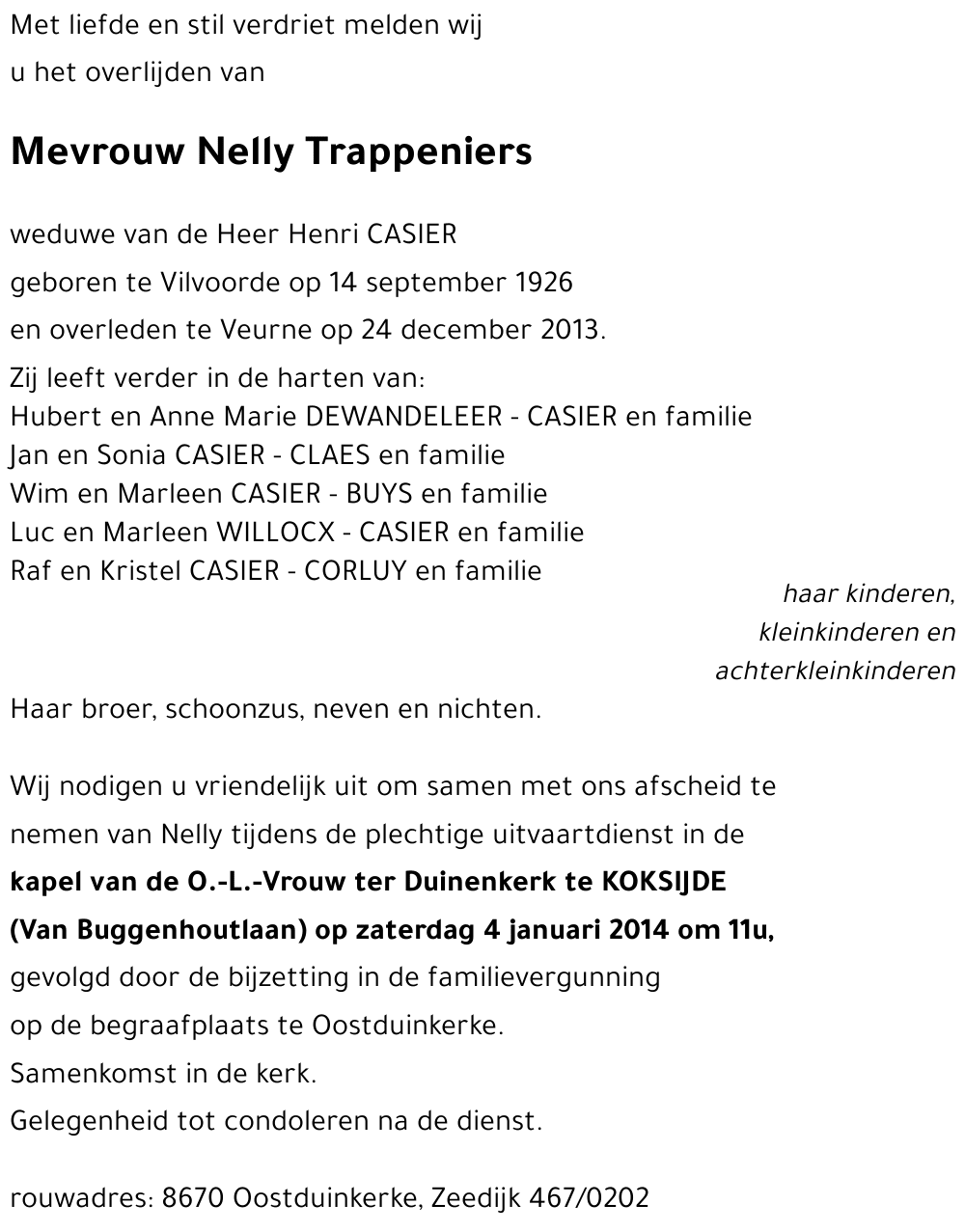 Trappeniers Nelly