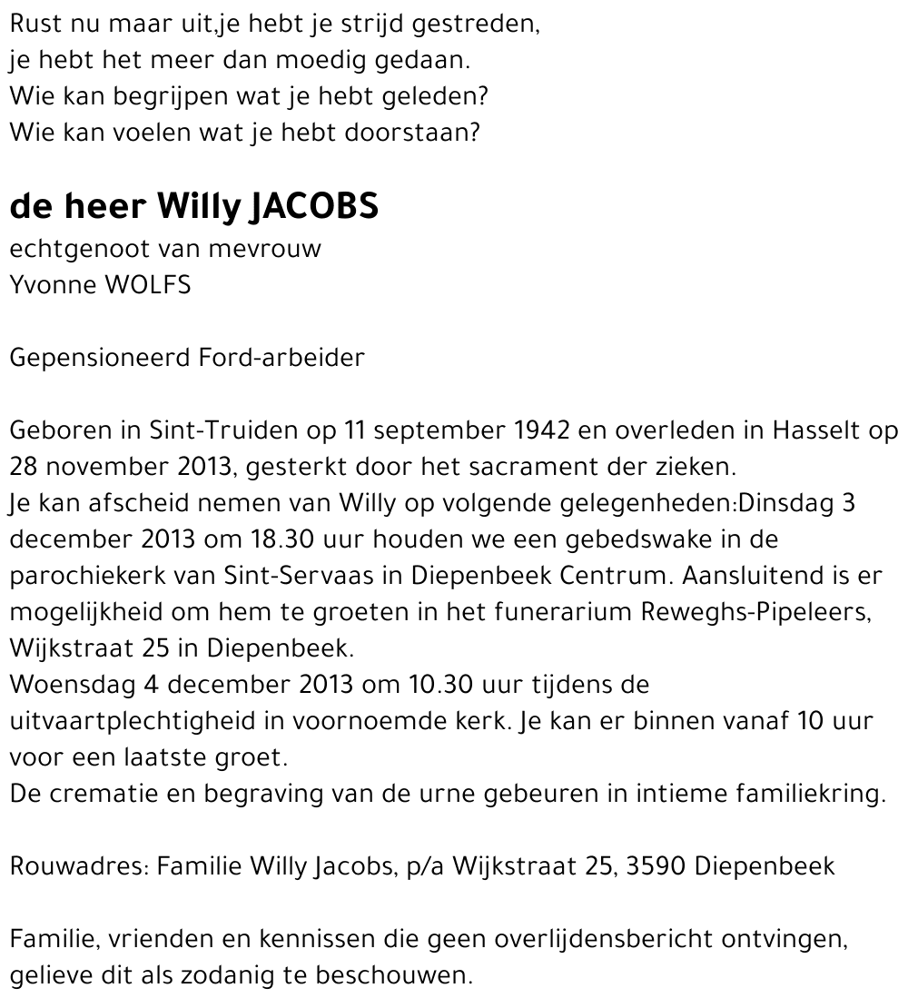 Willy Jacobs