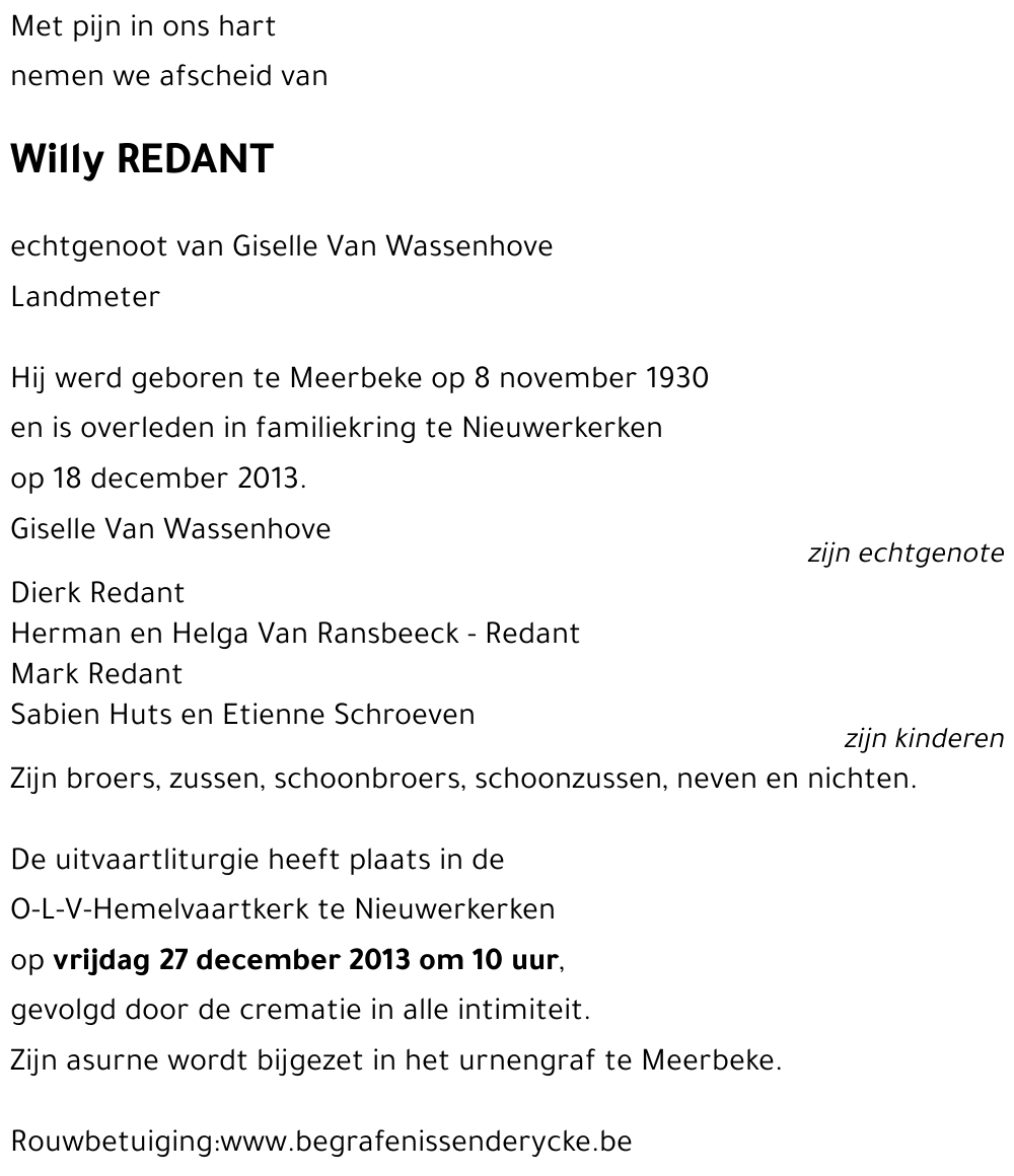 Willy REDANT