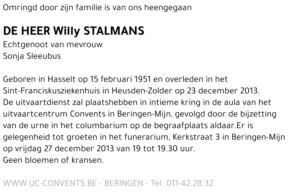 Willy Stalmans