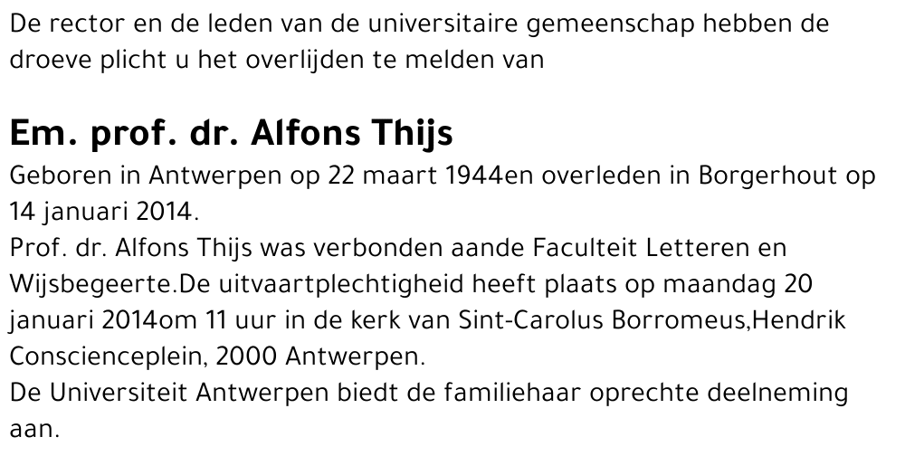 Alfons Thijs