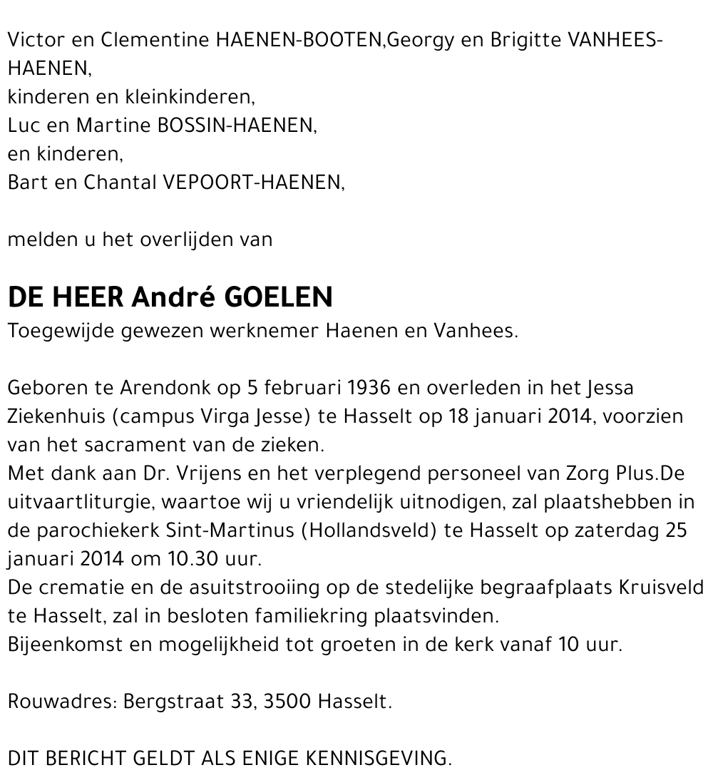 André Goelen