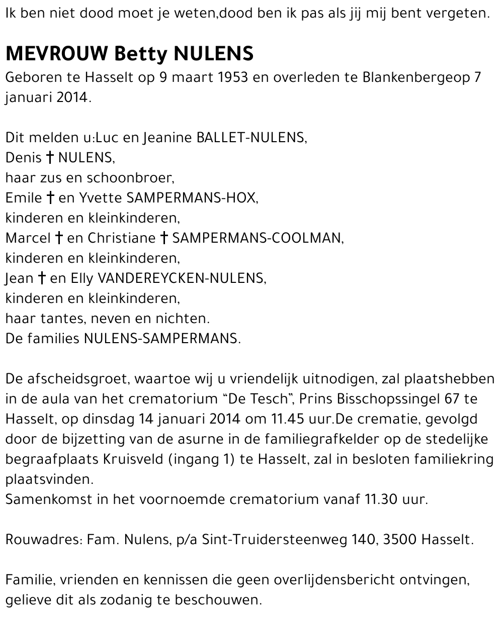 Betty Nulens