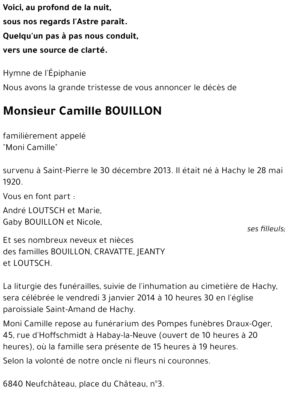 Camille BOUILLON