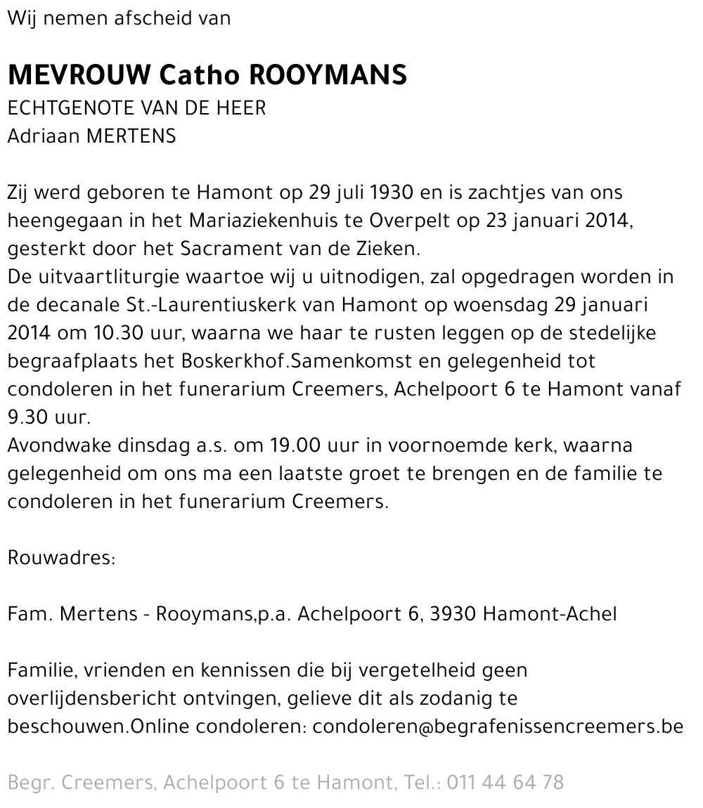 Catho Rooymans