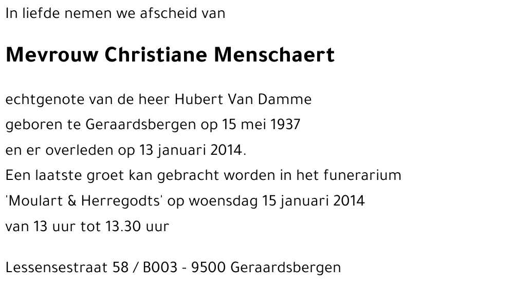 Christiane Menschaert