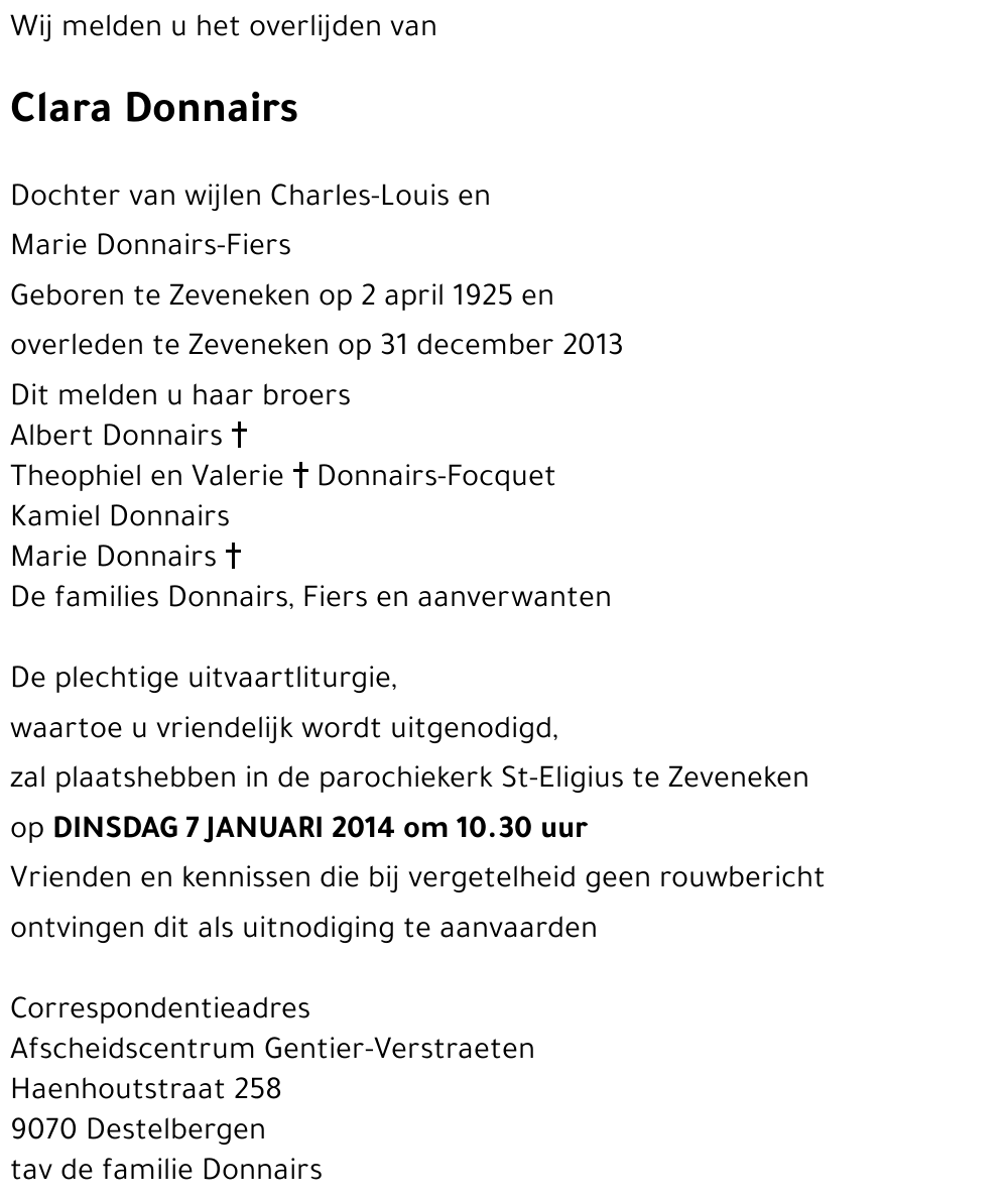 Clara DONNAIRS