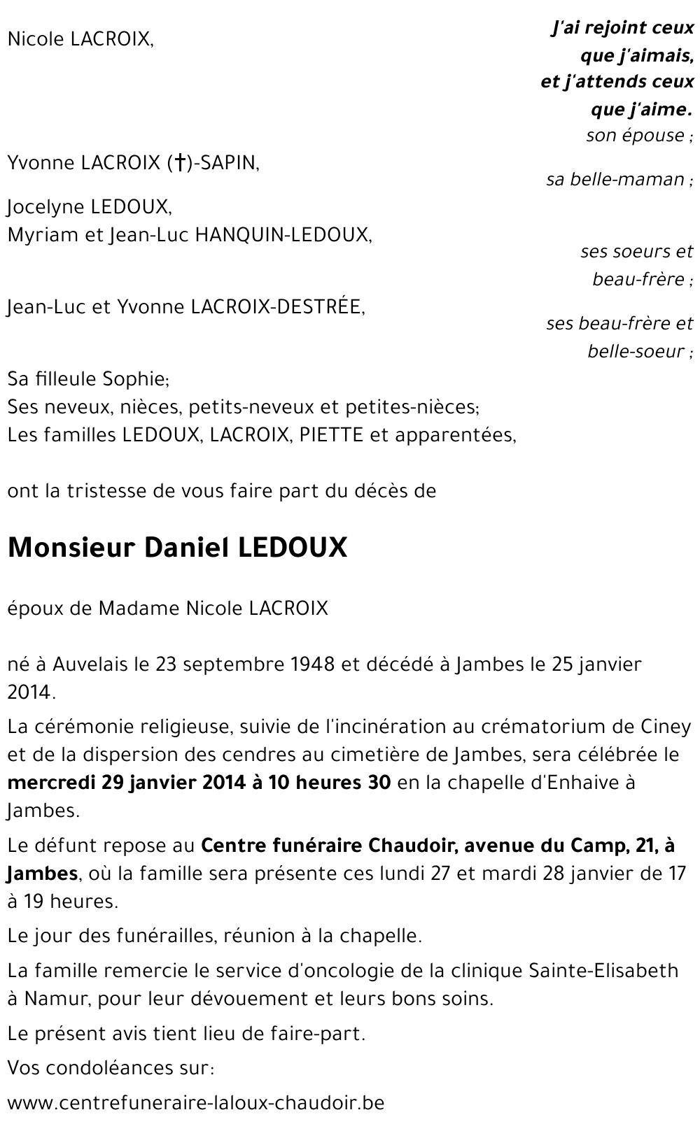 Daniel LEDOUX