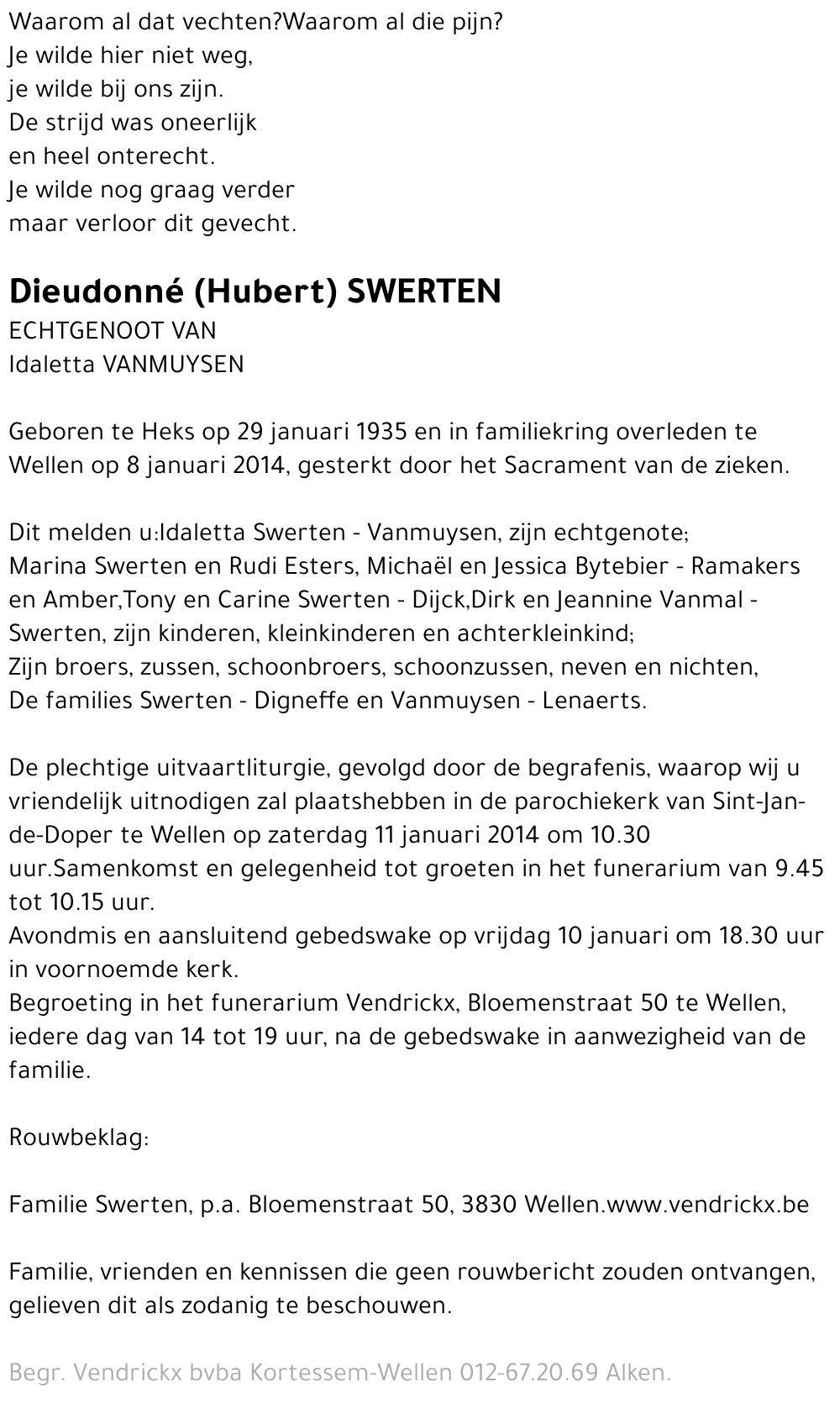 Dieudonné (Hubert) Swerten