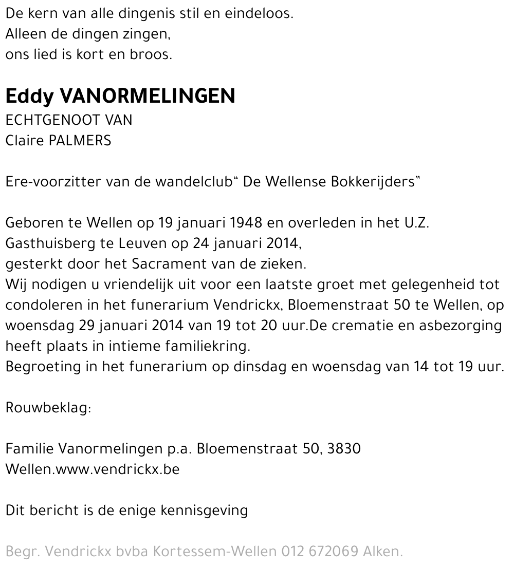 Eddy Vanormelingen