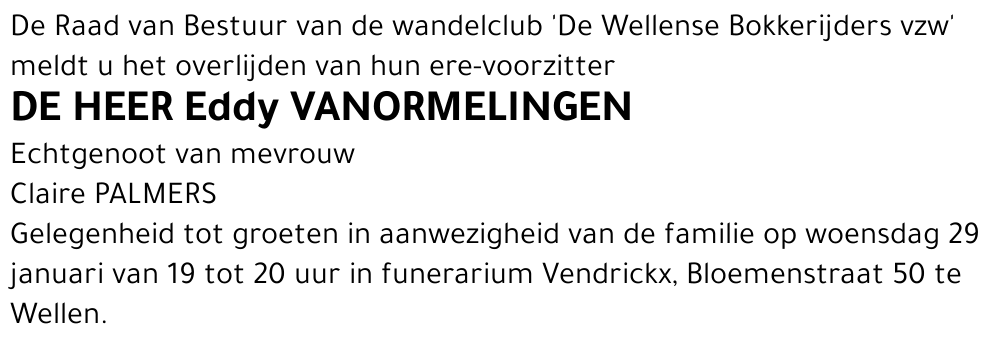Eddy Vanormelingen