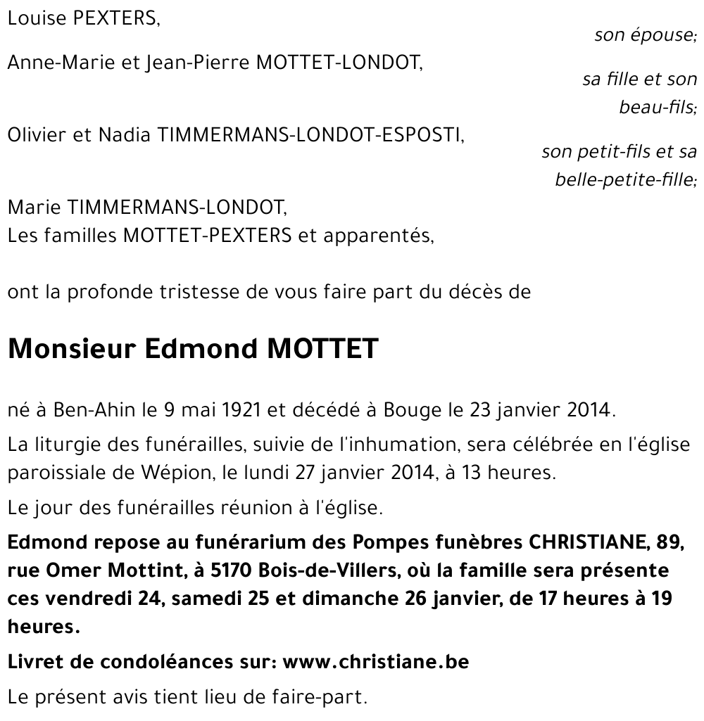 Edmond MOTTET