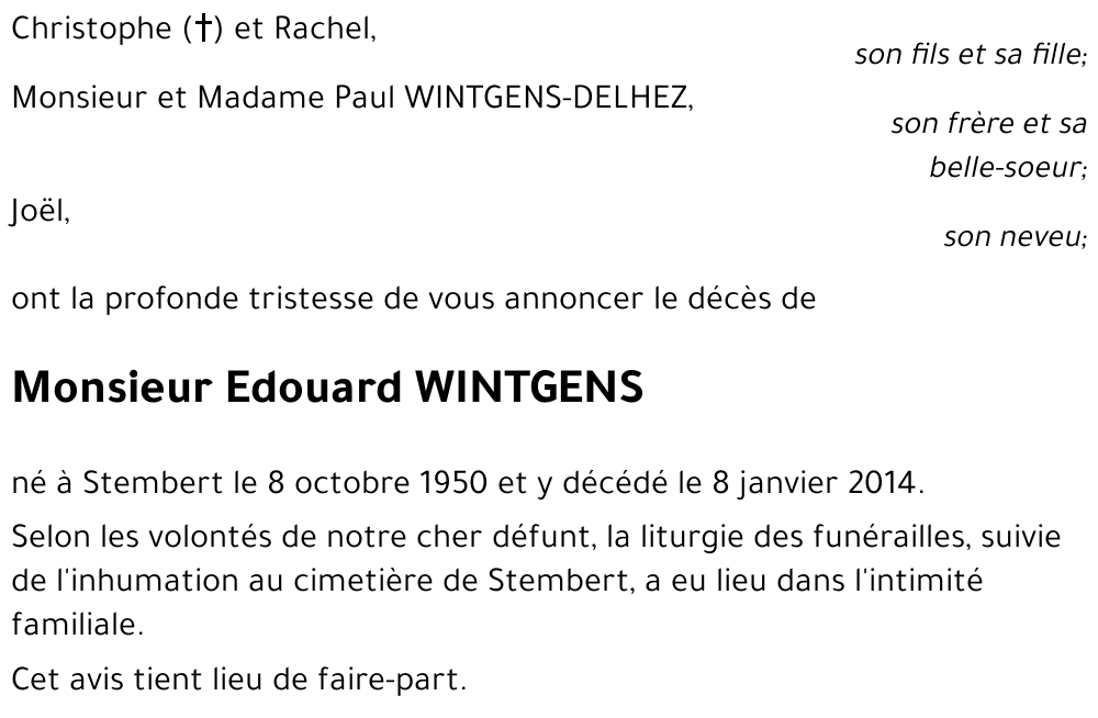 Edouard WINTGENS