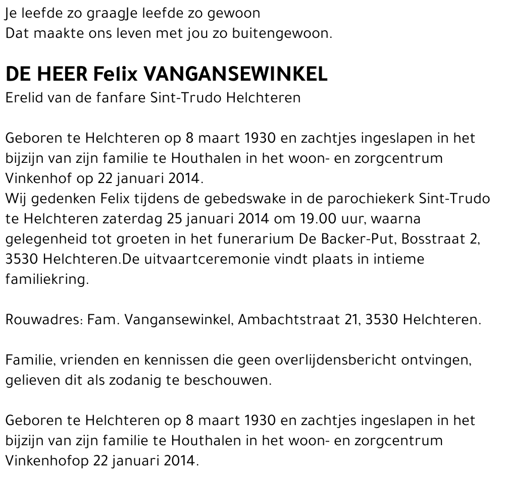 Felix VANGANSEWINKEL