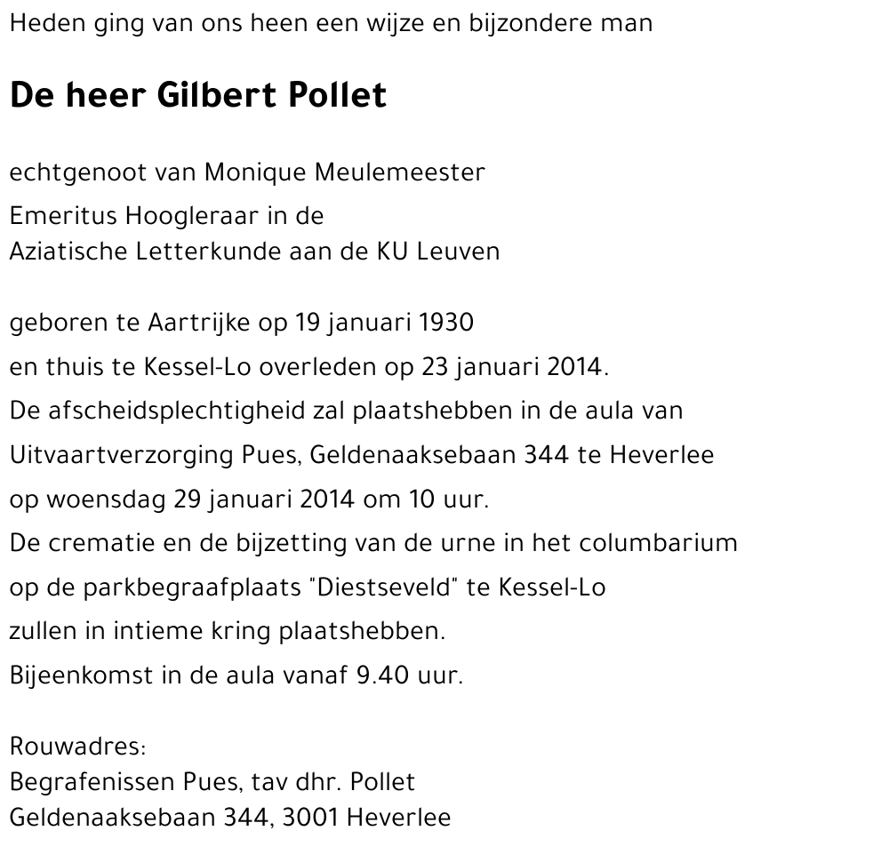 Gilbert Pollet