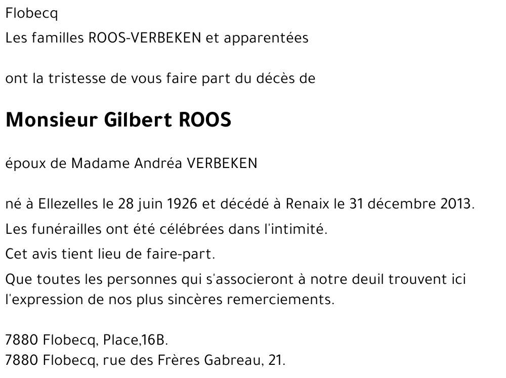 Gilbert ROOS