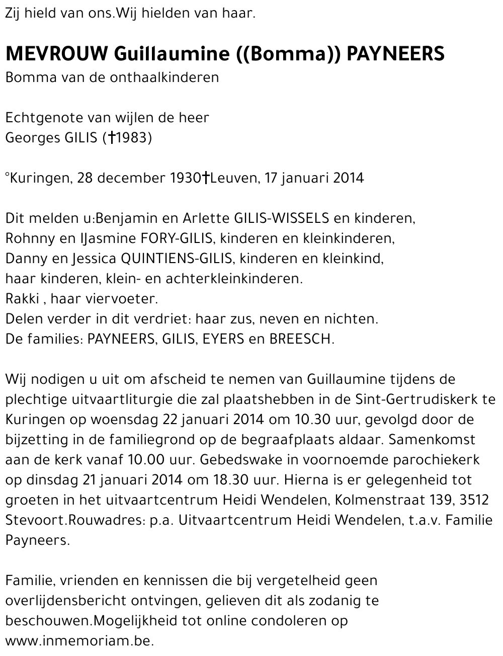 Guillaumine Payneers