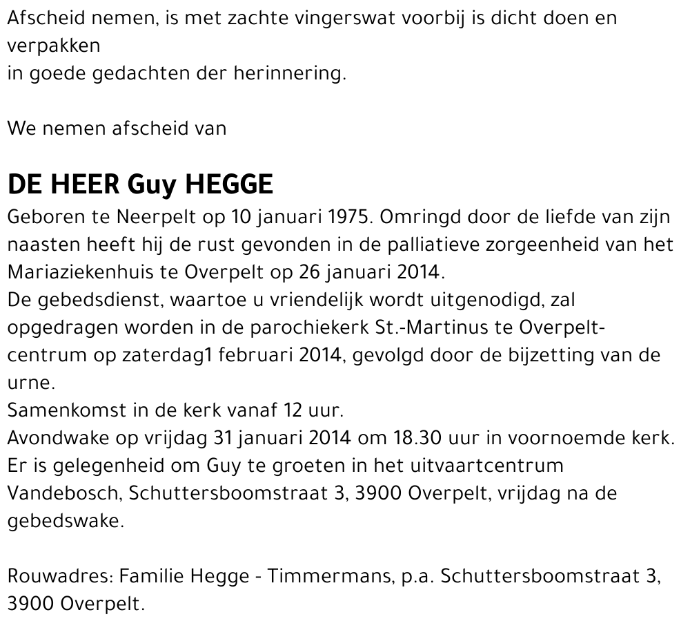Guy Hegge