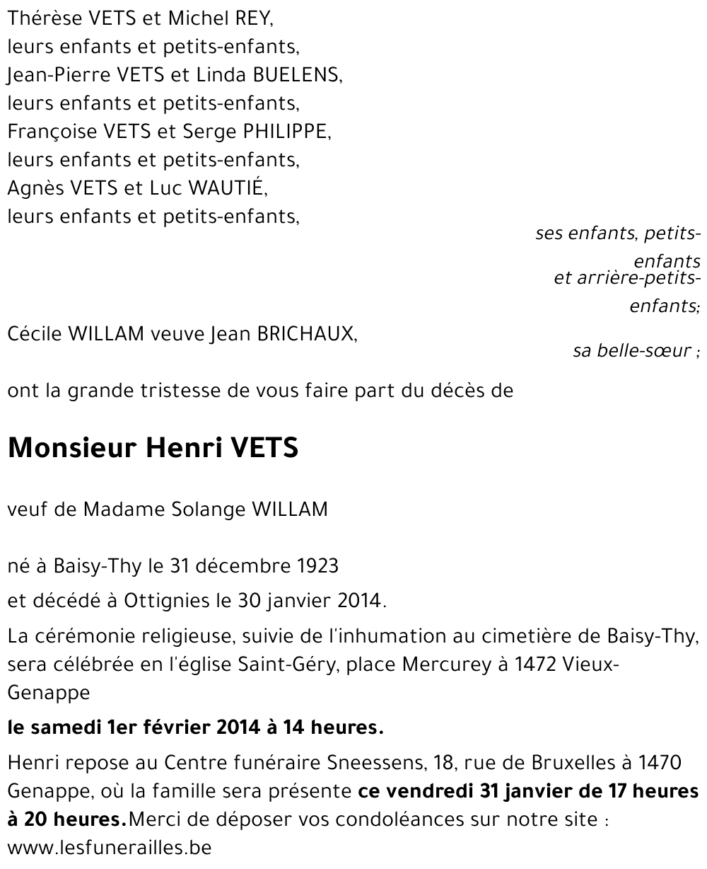 Henri VETS