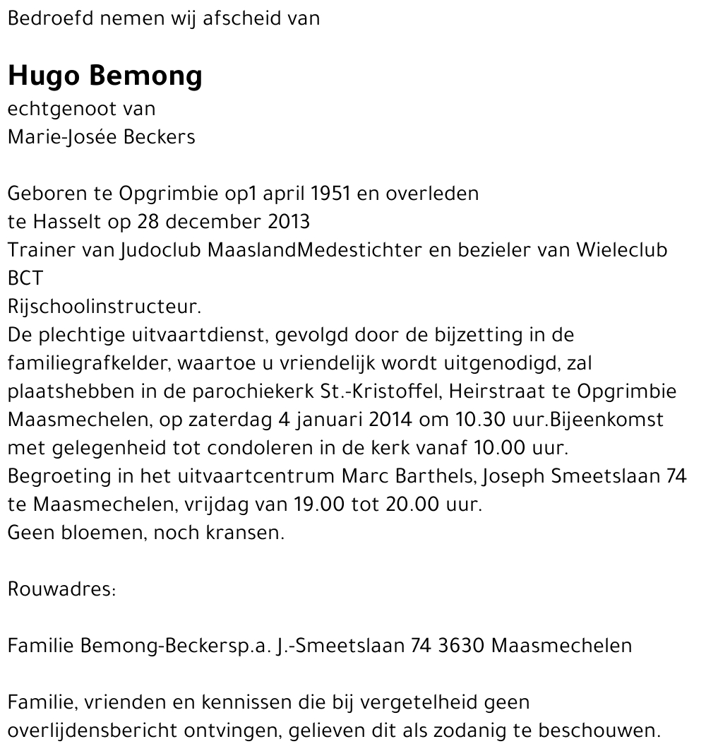 Hugo Bemong