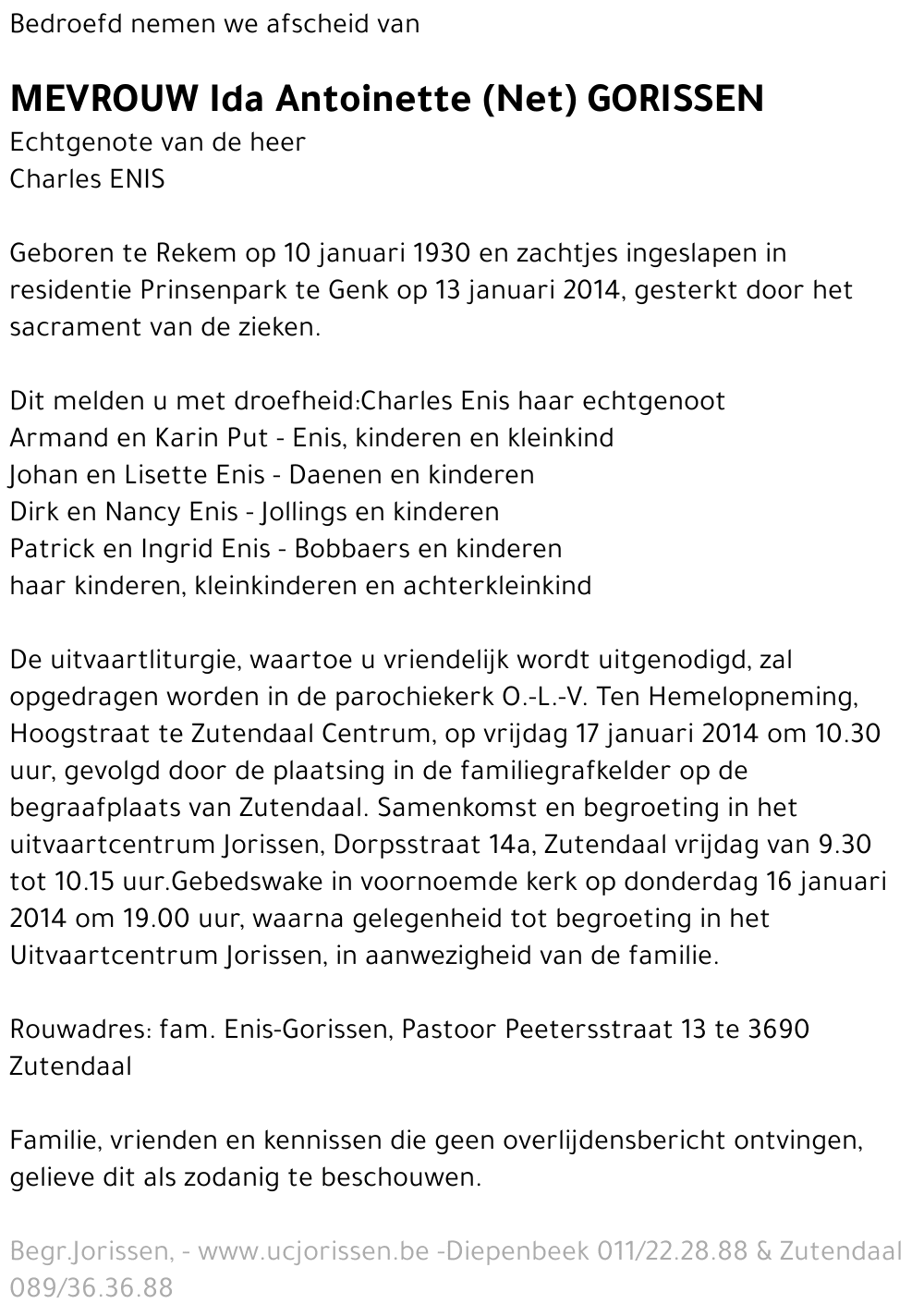 Ida Antoinette (Net) Gorissen