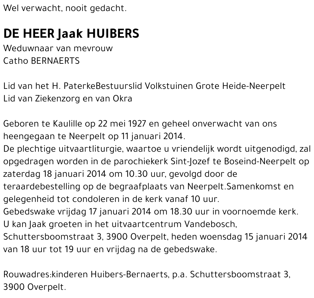 Jaak HUIBERS