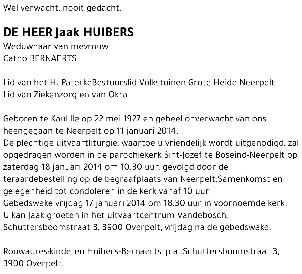 Jaak HUIBERS