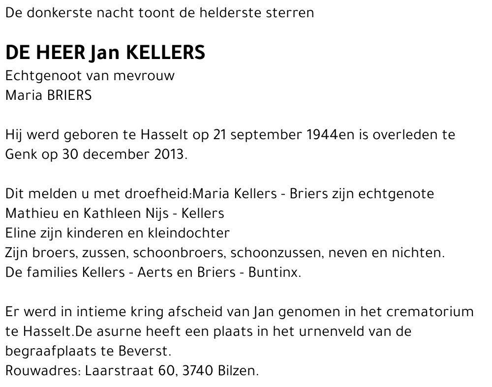 Jan KELLERS