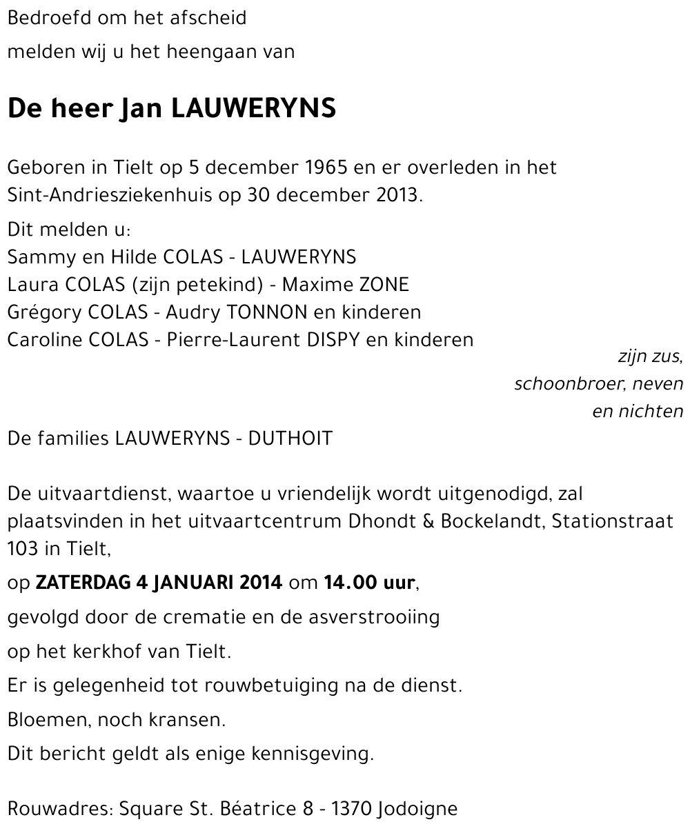 Jan LAUWERYNS