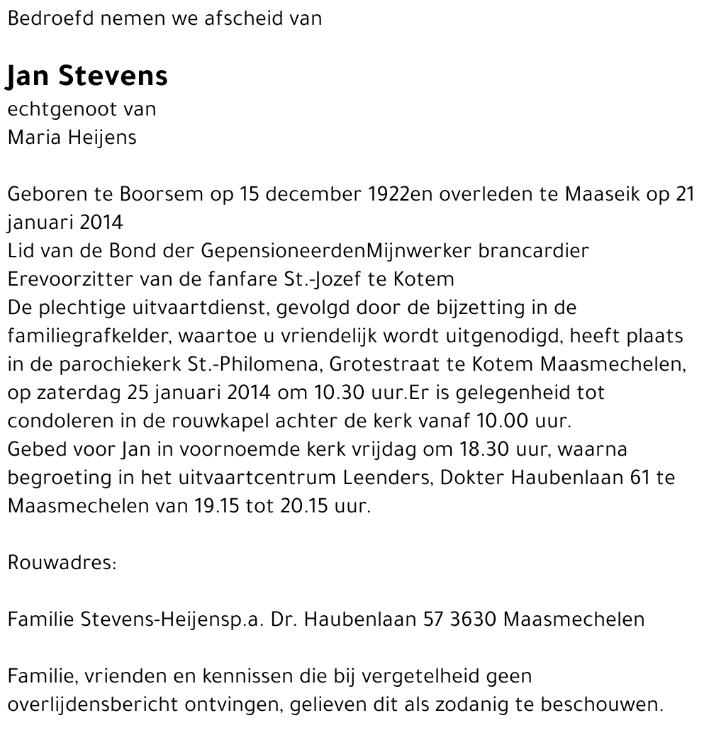 Jan Stevens