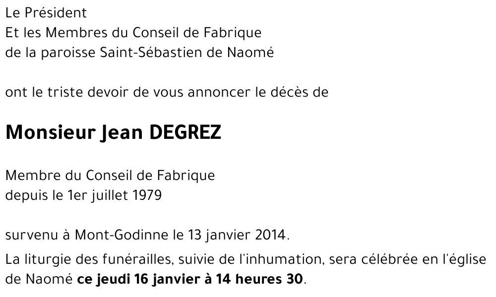 Jean DEGREZ