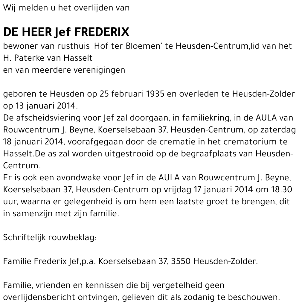 Jef Frederix