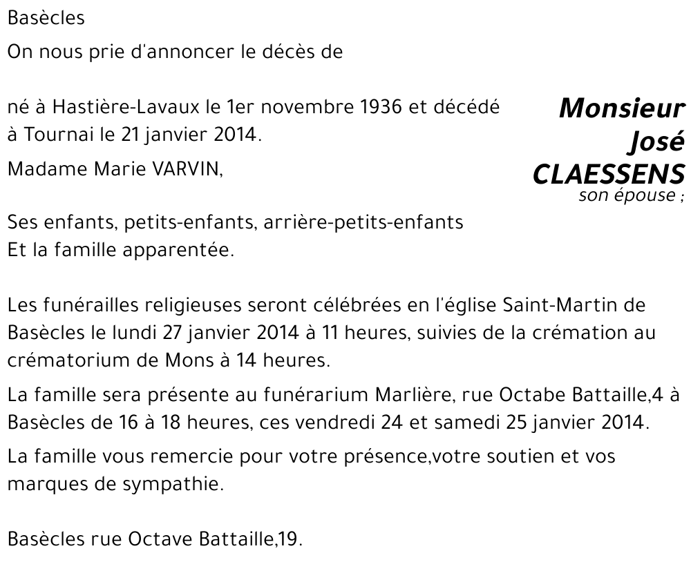 José CLAESSENS