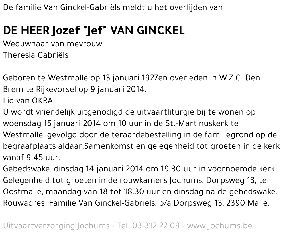 Jozef Van Ginckel