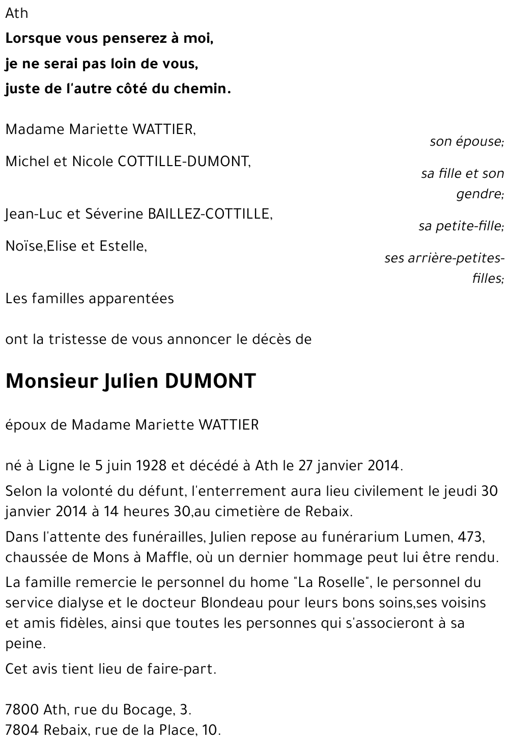 JULIEN DUMONT