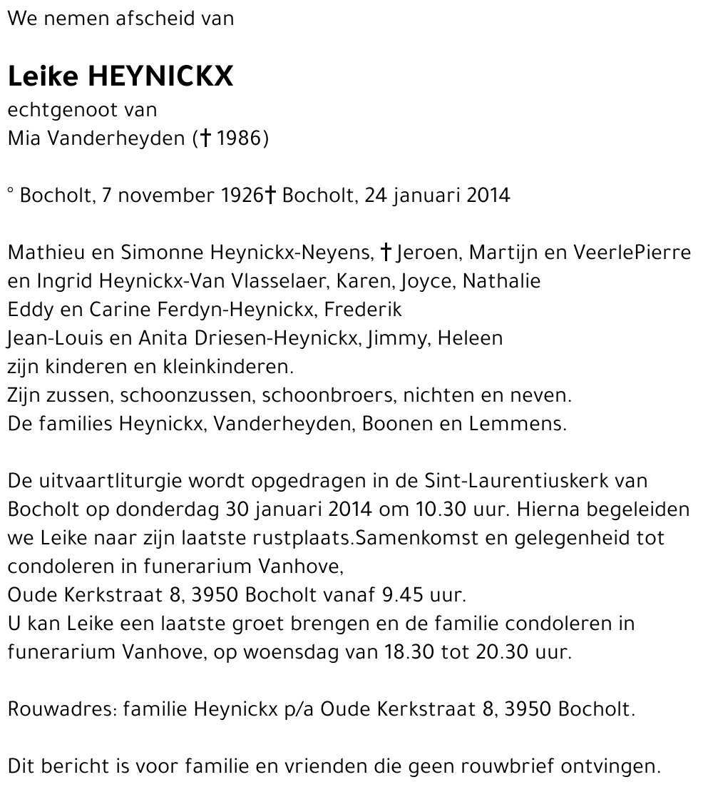 Leike Heynickx