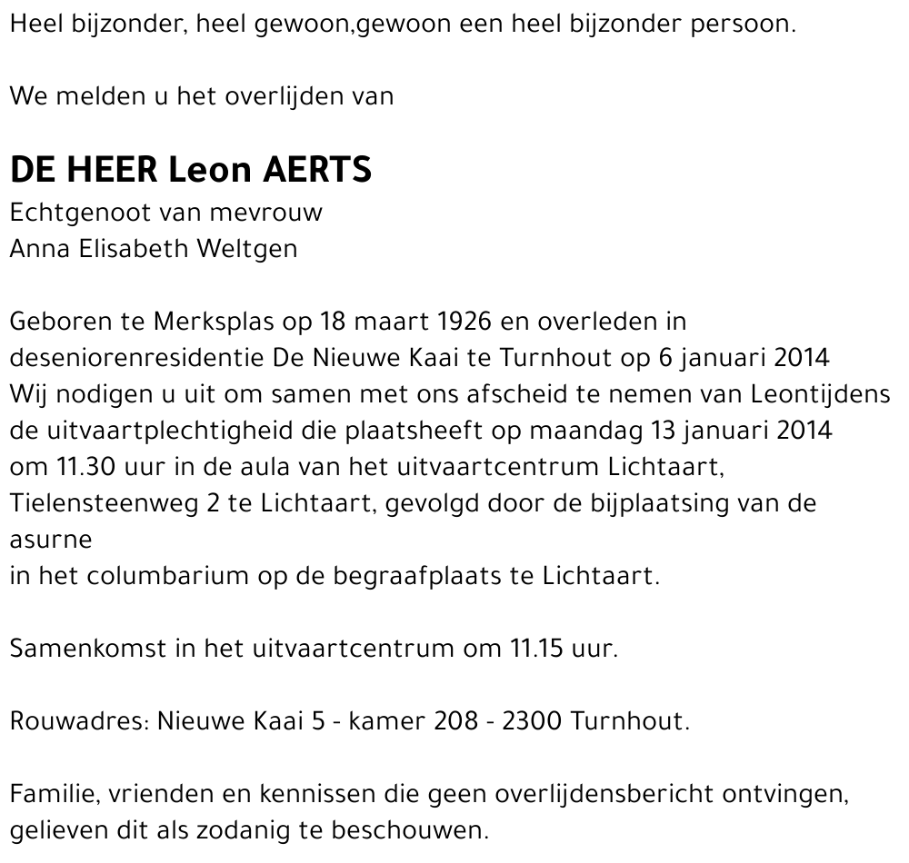 Leon Aerts