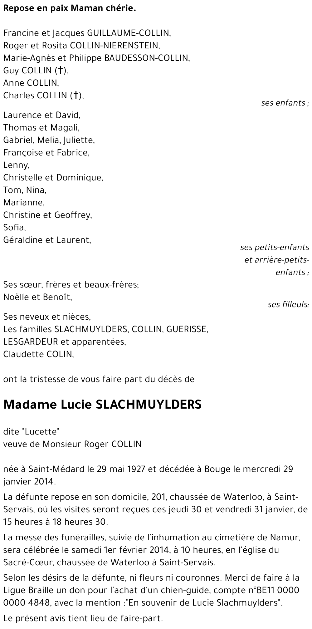 Lucie SLACHMUYLDERS