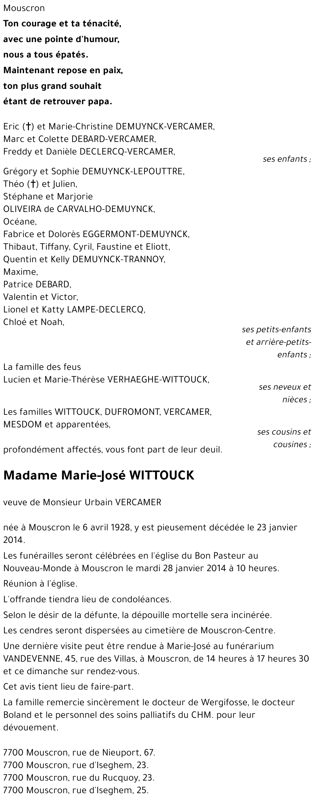 Marie-José WITTOUCK