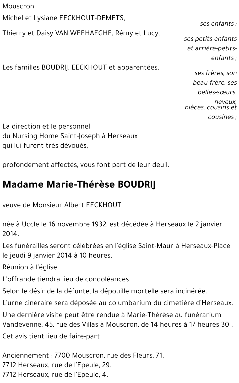 Marie-Thérèse BOUDRIJ