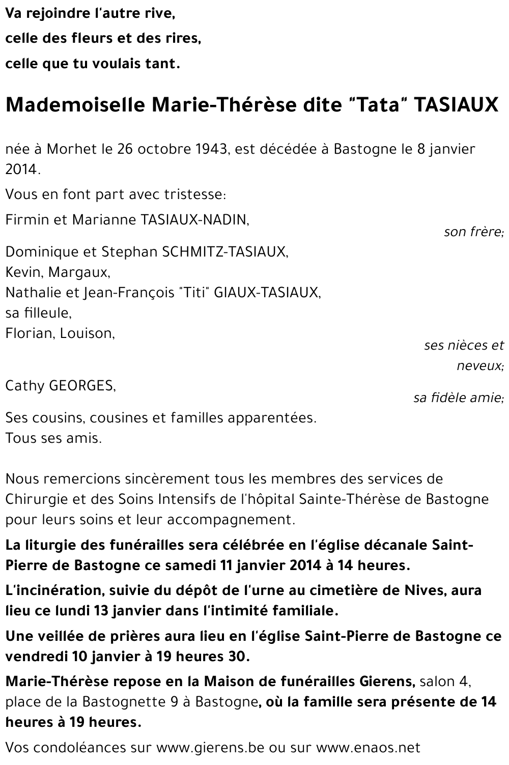 Marie-Thérèse TASIAUX